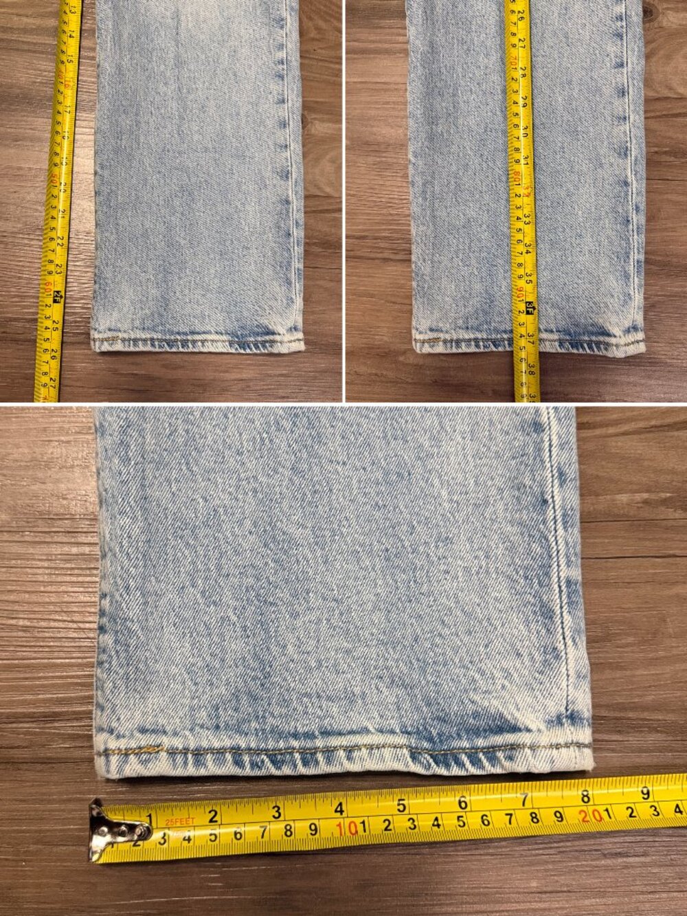 Levi’s Premium Ribcage Straight Jeans 26 Tango Light Rare Wash $110 - Picture 9 of 11